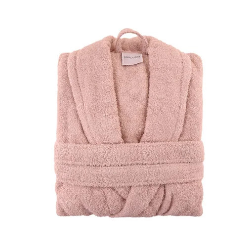 Karaca Karaca Home Back To Basic Powder 100% Cotton Bathrobe L/XL – 120cm | 200.18.01.0237 - Home & Kitchen - Lebanon