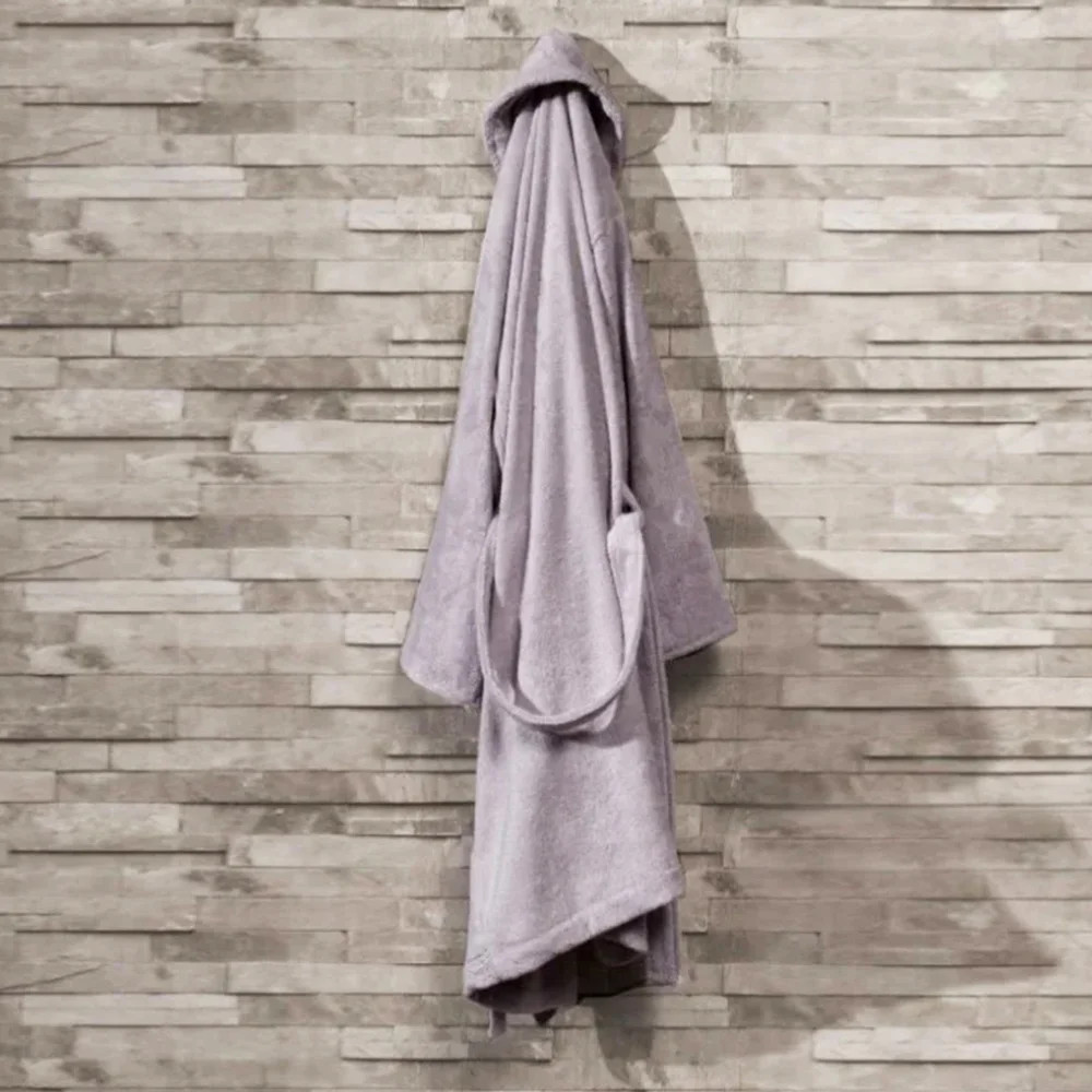 Karaca Karaca Home Pure Soft Lilac S/M Bathrobe – 60% Bamboo, 40% Cotton | 200.05.01.0315 - Home & Kitchen - Lebanon