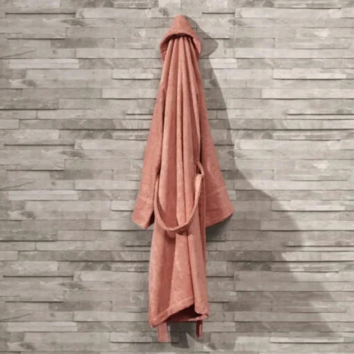 Karaca Karaca Home Pure Orange S/M Bathrobe – 60% Bamboo, 40% Cotton | 200.05.01.0316 - Home & Kitchen - Lebanon