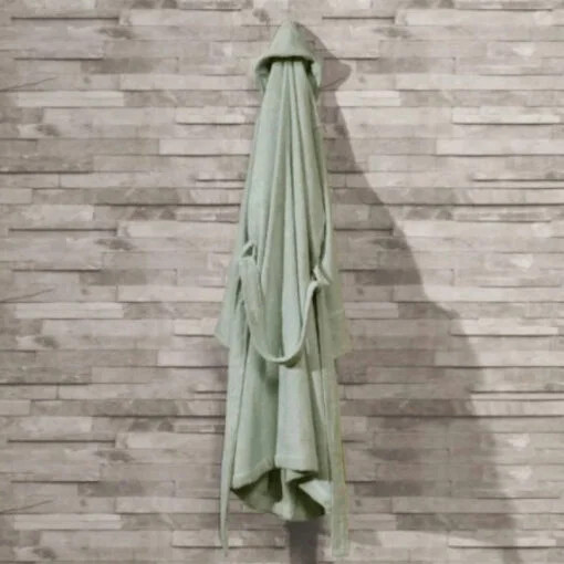Karaca Karaca Pure Soft Green L/XL Bathrobe – 60% Bamboo 40% Cotton | 200.05.01.0327 - Home & Kitchen - Lebanon