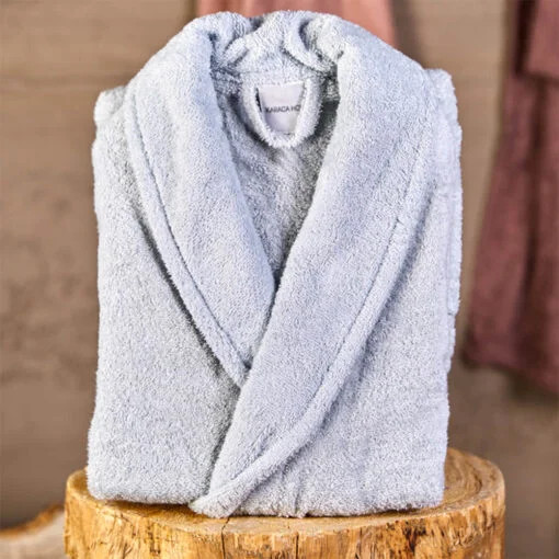 Karaca Karaca Home Charm Exclusive Blue Bathrobe L/XL – 100% Combed Cotton | 200.16.01.0163 - Home & Kitchen - Lebanon