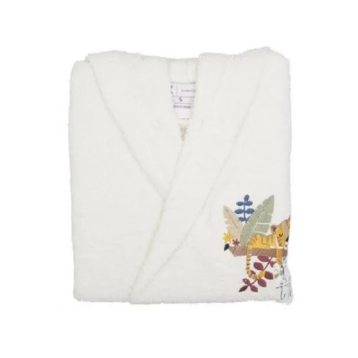 Karaca Karaca Home Bummer 6-8 Years Bathrobe Off-White – 100% Cotton | 200.16.01.0098 - Home & Kitchen - Lebanon