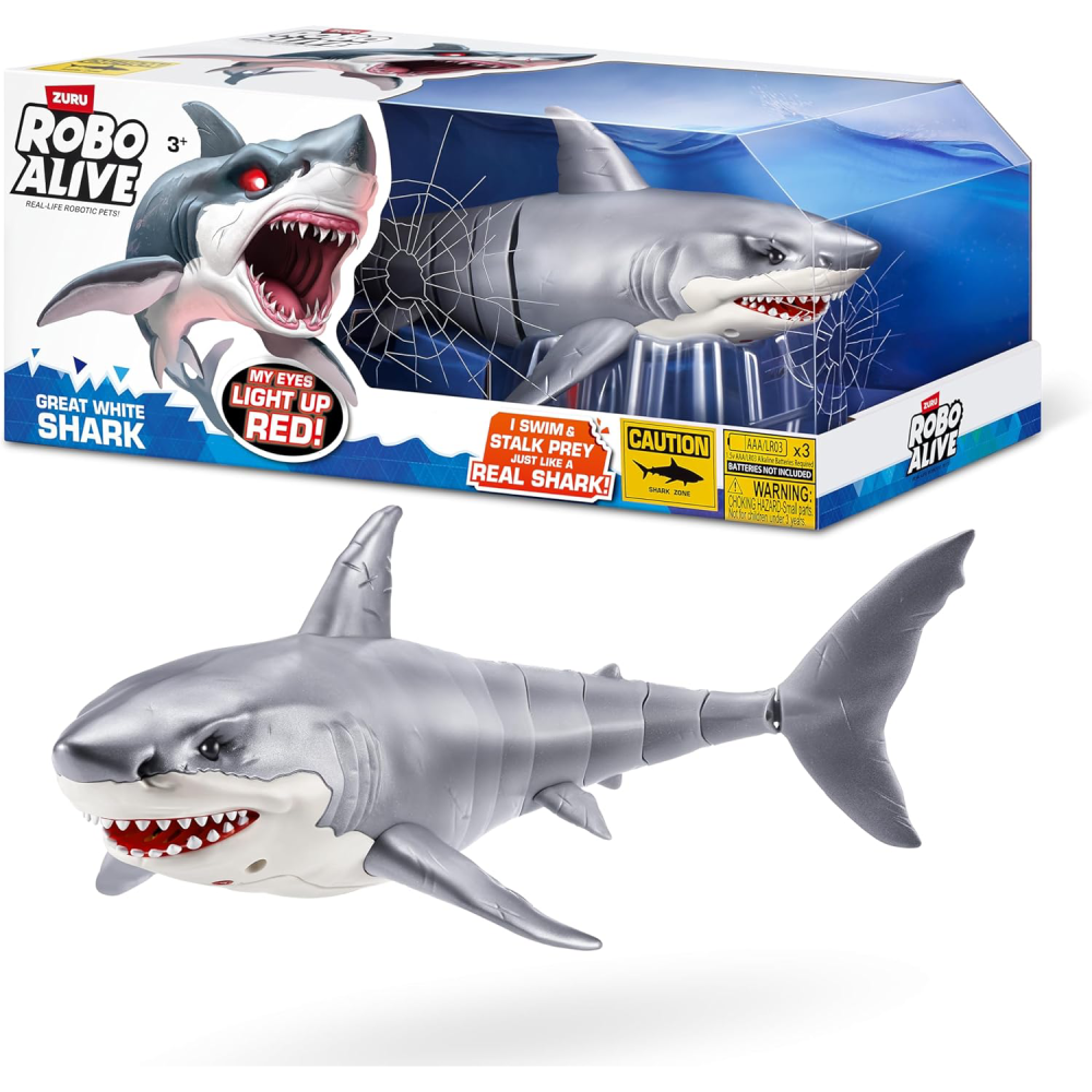 Zuru Zuru Robo Alive Great White Shark | 71126 - Toys & Games - Lebanon