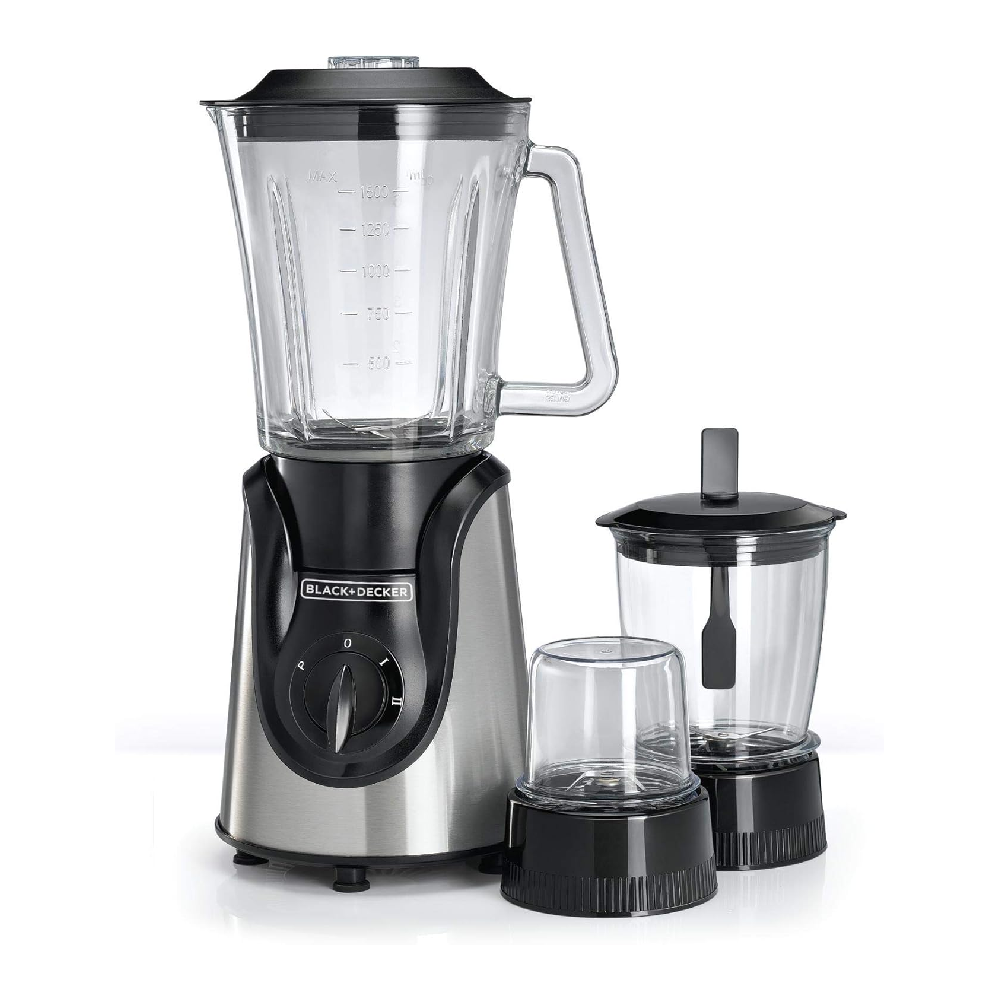 Black&Decker Black & Decker 600W Glass Blender with with Grinder | BX600G-B5# - Home & Kitchen - Lebanon