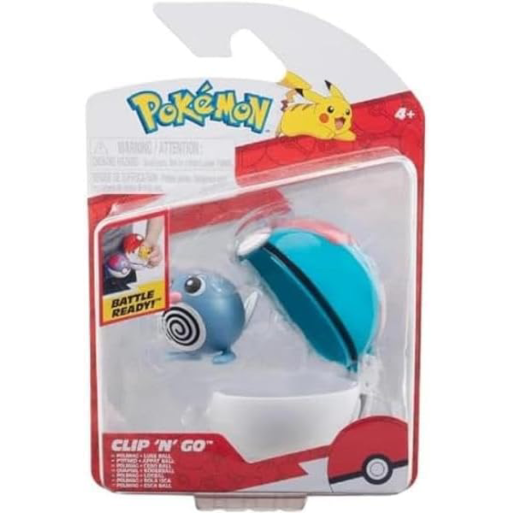 Pokemon Pokemon PKW3626 Clip N Go Poliwag with Lure Ball - Toys & Games - Lebanon
