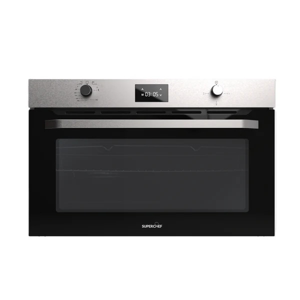 Superchef SUPER CHEF Oven 90 Cm Gas Gas + Fan Inox | DO-90 GGF INX - Home & Kitchen - Lebanon