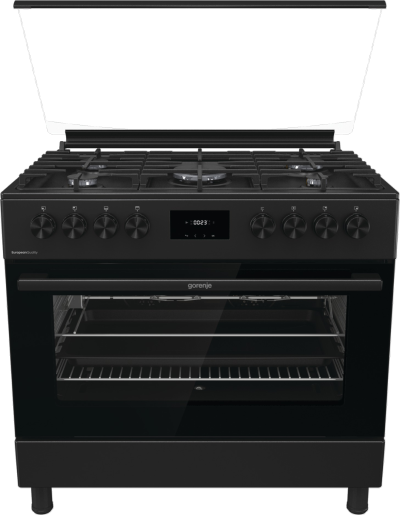 Gorenje GORENJE Cooker 90Cm Wide 5 Gas Burners Black | GGI9C20B - Home & Kitchen - Lebanon