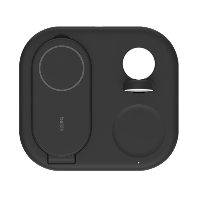 Belkin Belkin BoostCharge Pro 3-in-1 Magnetic Foldable Wireless Charging Stand with Qi2 15W – Black | WIZ029VFBK - Phones & Wearables - Lebanon