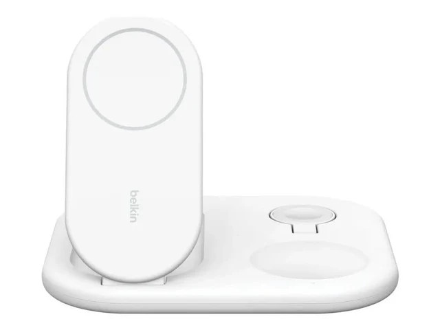 Belkin Belkin BoostCharge Pro 3-in-1 Magnetic Foldable Wireless Charging Stand with Qi2 15W – White | WIZ029VFWH - Phones & Wearables - Lebanon