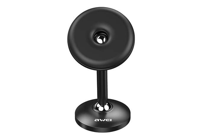 AWEI AWEI Metal Magnetic Car Phone Holder Universal Mini Mount Stand – Black | X22 - Phones & Wearables - Lebanon