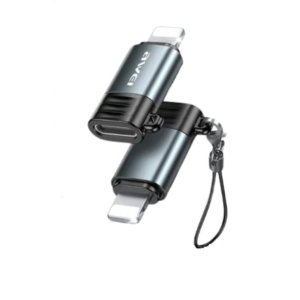 AWEI Type-C To Lightning Mini Adapter Grey | A11-GREY