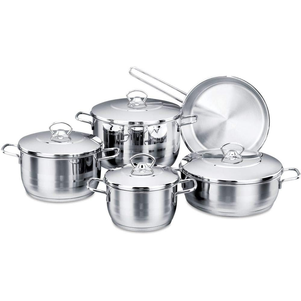 Korkmaz Korkmaz Astra Cookware - Set of 9 Pieces | A1900 - Home & Kitchen - Lebanon