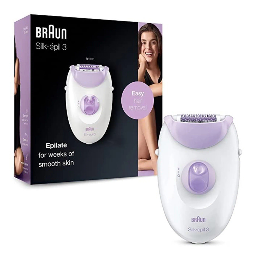 Braun Braun Silk-épil 3 Epilator | SE3-000 PUR - Beauty & Personal Care - Lebanon