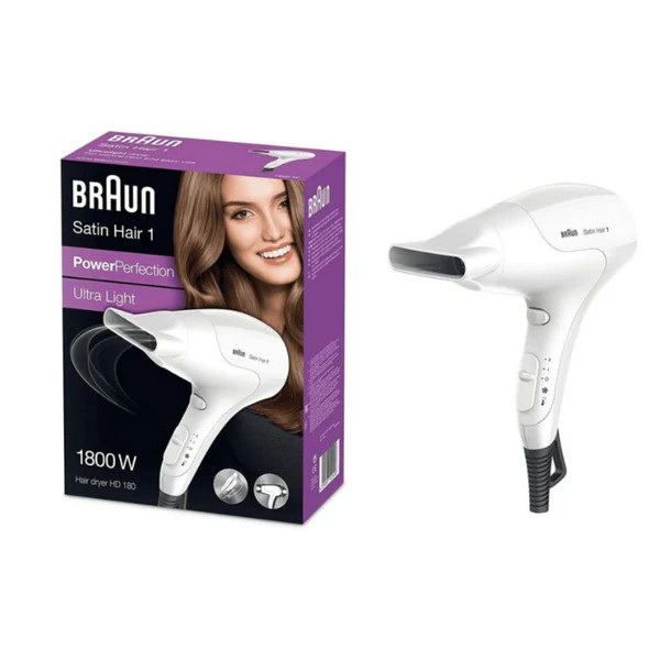 Braun Braun Satin Hair 1 PowerPerfection Hair Dryer | BRHD180E - Beauty & Personal Care - Lebanon