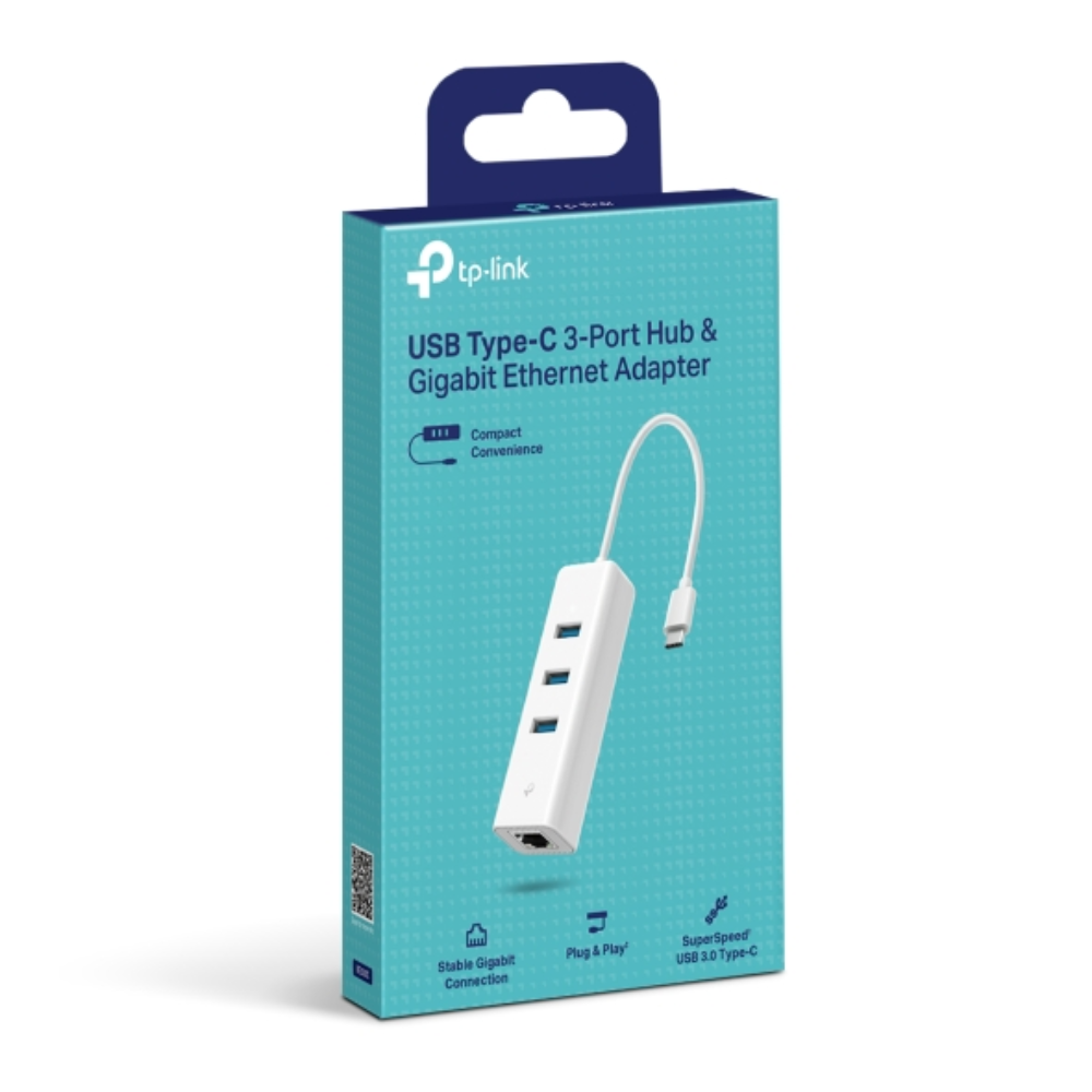 TP-Link TP-Link USB Type-C 3-Port Hub & Gigabit Ethernet Adapter | UE330C - Networking - Lebanon