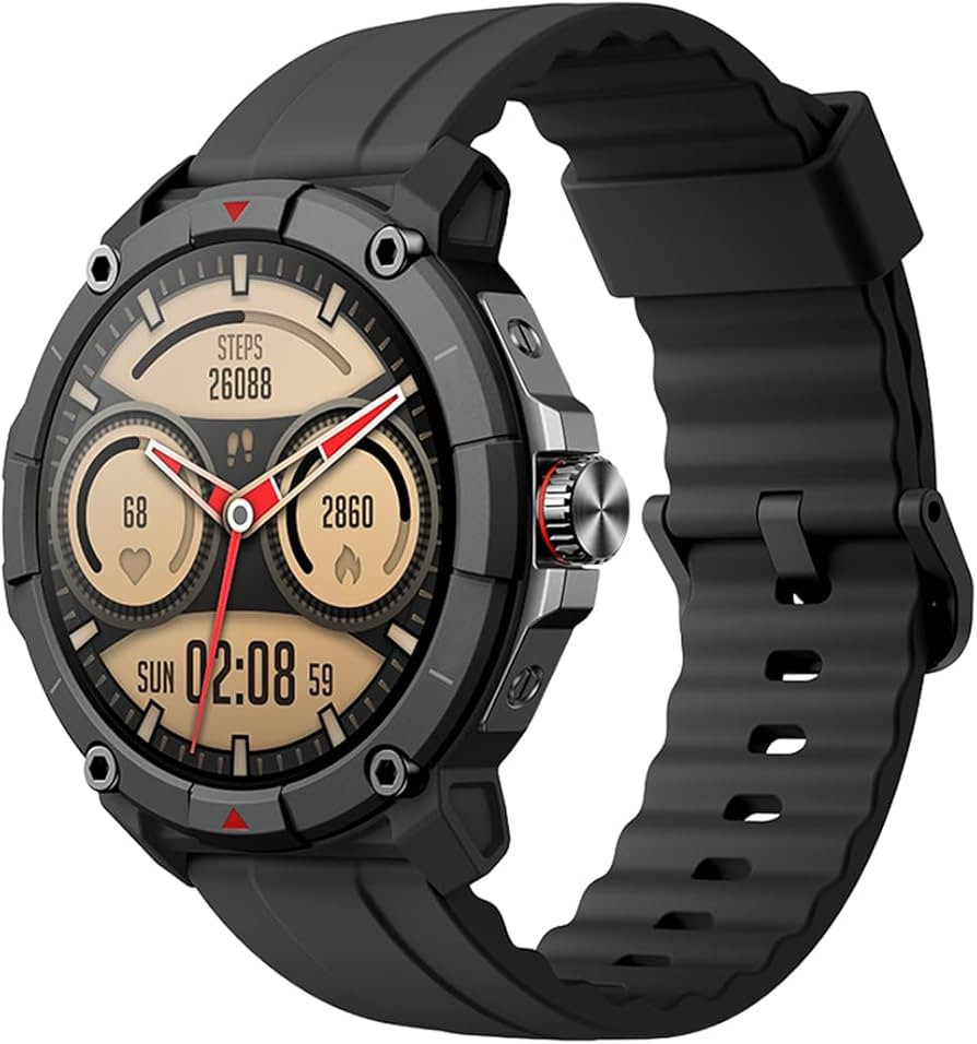 AWEI AWEI Smart Watch 1.38" Large Screen With GPS Black | H39-BLACK - Phones & Wearables - Lebanon