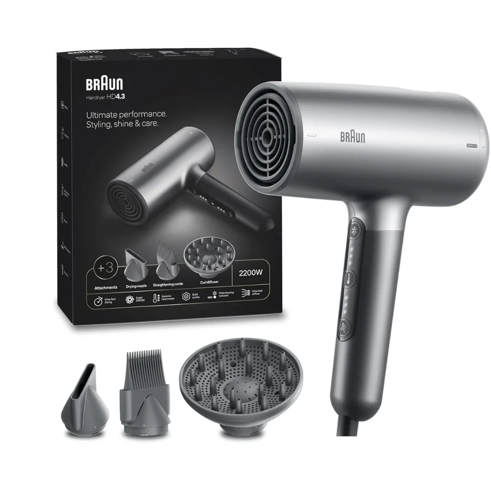Braun Braun HD4.3 Hair Dryer - 2200W | BRHD4355DE - Beauty & Personal Care - Lebanon