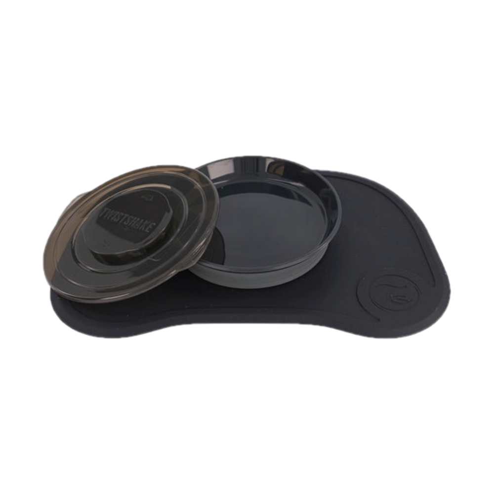 Twistshake Twistshake Click Mat + Plate 6+ Months - Black | 78138 - Home & Kitchen - Lebanon