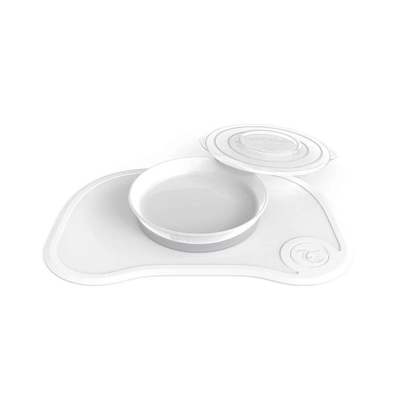 Twistshake Twistshake Click Mat + Plate 6+m White | 78137 - Home & Kitchen - Lebanon