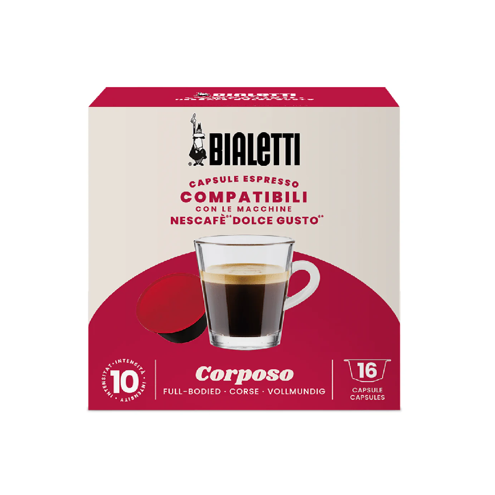 Bialetti Bialetti Corposo Aluminum Dolce Gusto Compatible Capsules 16pcs | BIA96080441 - Home & Kitchen - Lebanon