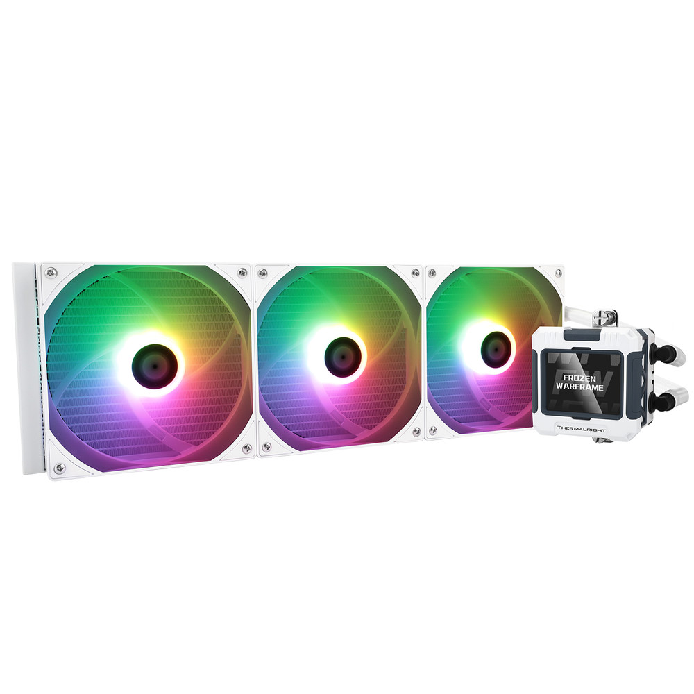 Thermalright Thermalright Frozen Warframe 420 Liquid CPU Cooler ARGB White with LCD Screen - Computers & Tech - Lebanon
