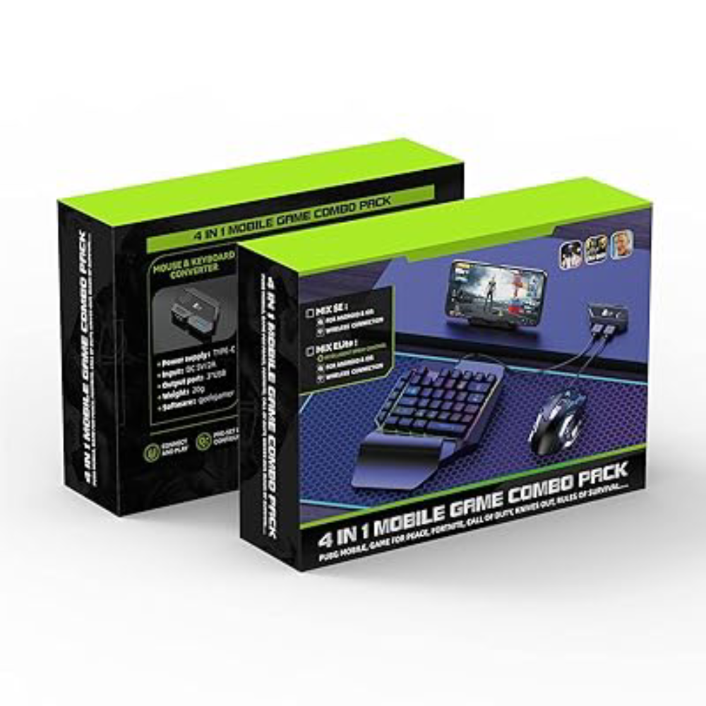 OEM 4-IN-1 Mobile Gaming Combo: Keyboard, Mouse, Converter, Stand - Computers & Tech - Lebanon