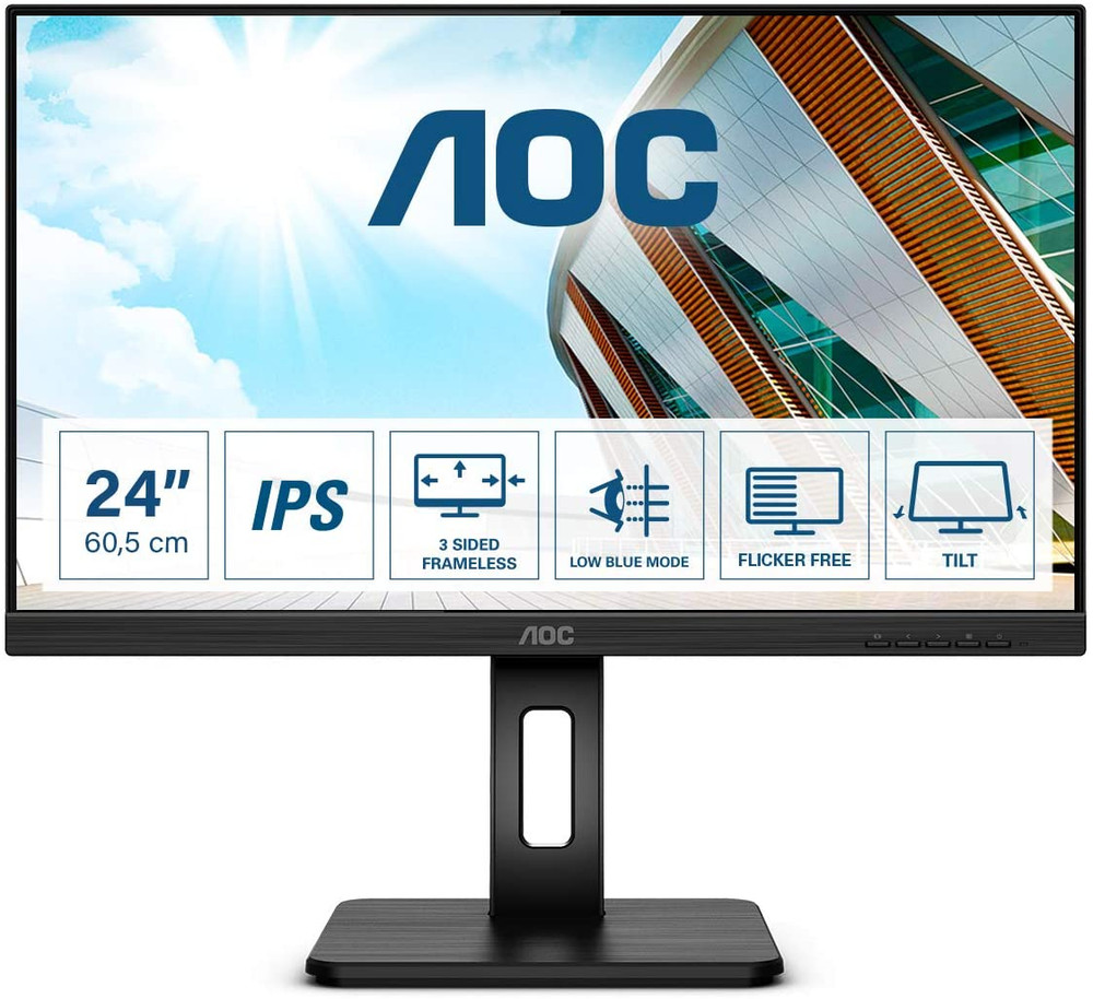 AOC AOC Monitor 24", Pro Series, IPS, 75 Hz (3Y) | 24P2Q - Computers & Tech - Lebanon