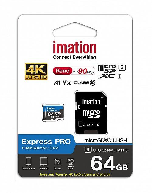 undefined IMATION MICRO SDXC 64GB EXPRESS PRO, A1 V30, ULTRA HD, UP TO 90MB/S - Computers & Tech - Lebanon