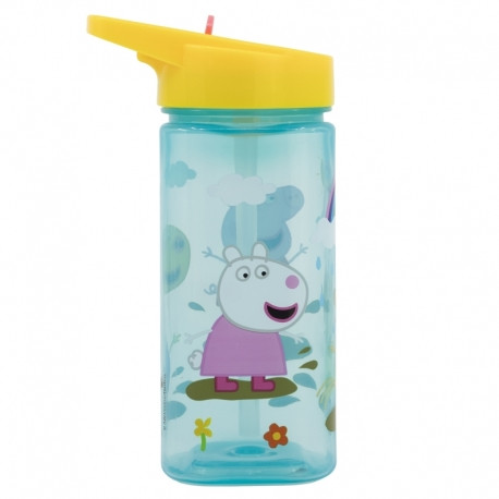Disney Stor Square Water Bottle 510ml Peppa Pig Core 2022 | 41214 - Home & Kitchen - Lebanon