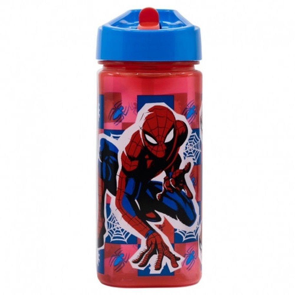 Stor Square Water Bottle 510ml Spiderman Arachnid Grid | 74714