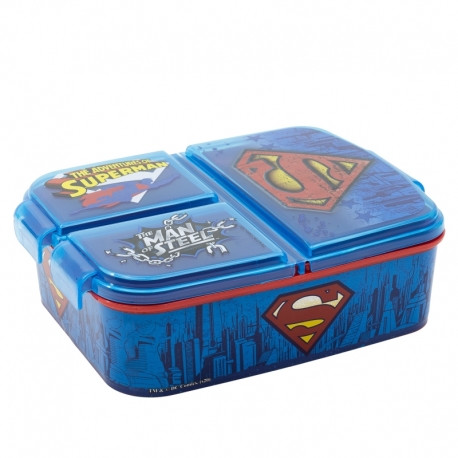 Disney Stor Multi Compartment Sandwich Box Superman Symbol | 85620 - Home & Kitchen - Lebanon