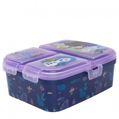 Disney Stor XL Multi Compartment Rectangular Sandwich Box Frozen Trust The Journey | 74299 - Home & Kitchen - Lebanon
