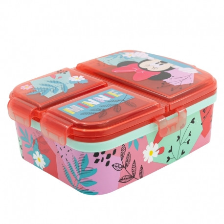 Disney Stor XL Multi Compartment Rectangular Sandwich Box Minnie Mouse Being More Minnie | 74499 - Home & Kitchen - Lebanon
