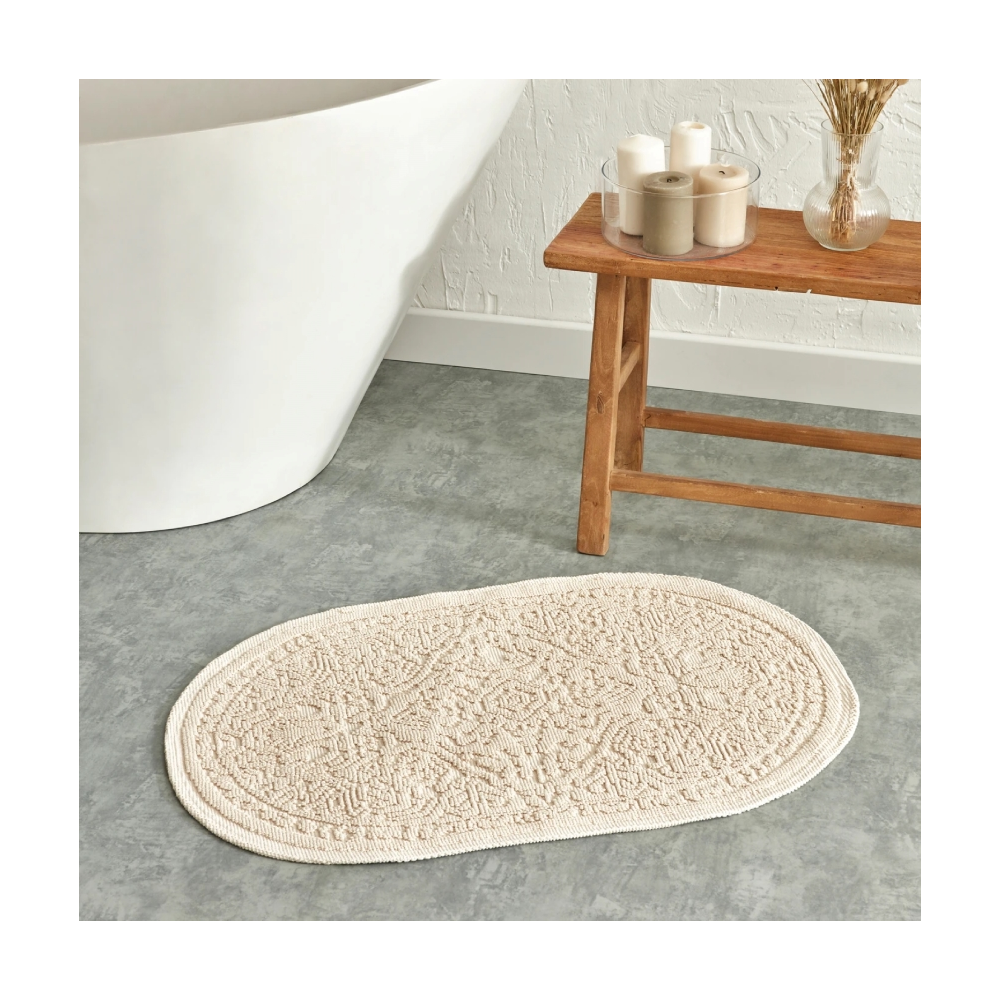 Karaca Karaca Home Vista Oval Doormat - 90x60cm | 200.22.02.0013 - Home & Kitchen - Lebanon