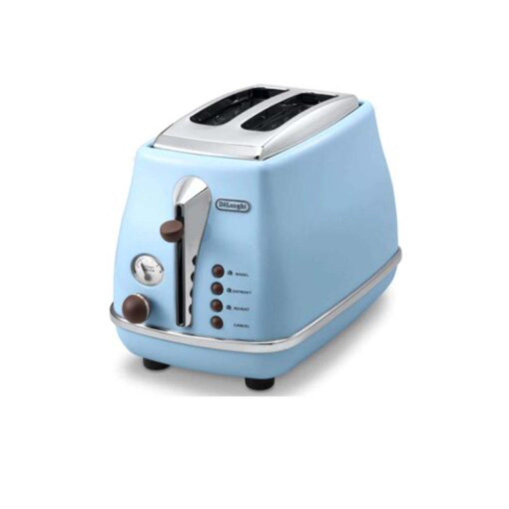 Delonghi Delonghi Icona Vintage Toaster Azur Blue | DKT-CTOV2003 AZ - Home & Kitchen - Lebanon