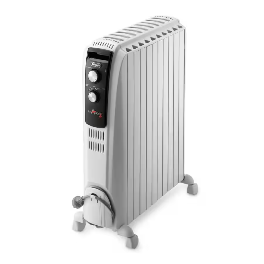 Delonghi Delonghi Oil Filled Radiator/Heater 10 Fins Super Saver 75 Chimneys 2500W | TRD41025 - Home & Kitchen - Lebanon