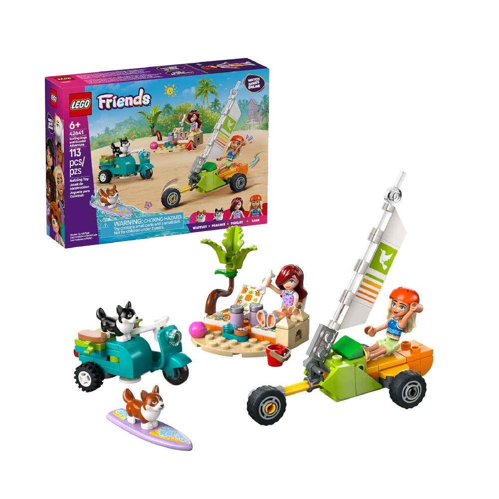LEGO Lego Friends Surfing Dogs and Scooter Adventure Building Set | 42641 - Toys & Games - Lebanon