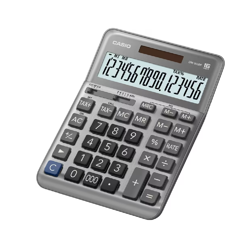 Casio Casio Desktop Digital Calculator | DM-1600F-W-DP - Home & Kitchen - Lebanon