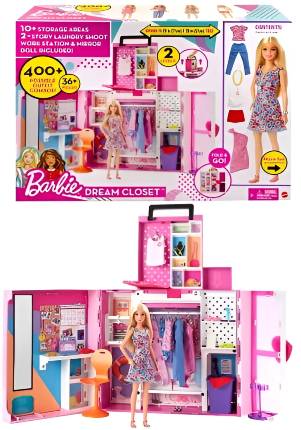 Barbie Barbie Dream Closet Playset – New Deluxe Version | MTBBHGX57 - Toys & Games - Lebanon