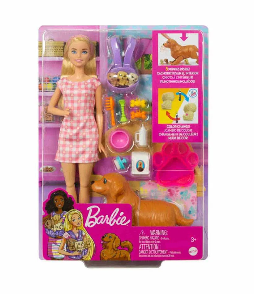 Barbie Barbie Doll with Pet – Feature Pet Assortment 1 | MTBBHCK75 - Toys & Games - Lebanon