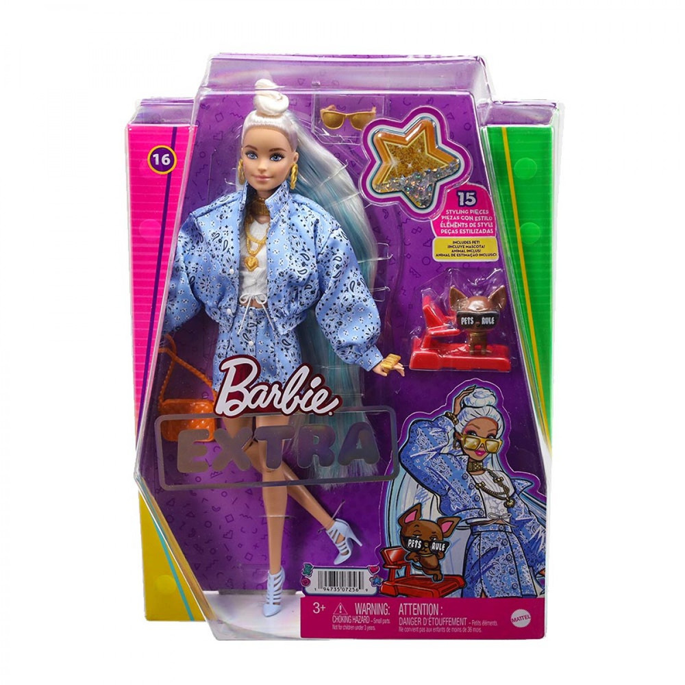 Barbie Barbie Extra Doll – Blonde with Bandana | MTBBHHN08 - Toys & Games - Lebanon