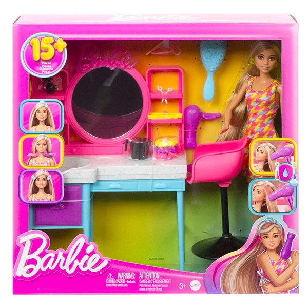 Barbie Barbie Hair Salon Playset – New Deluxe Version | MTBBHKV00 - Toys & Games - Lebanon