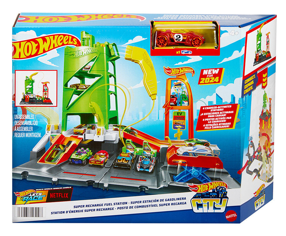Hot Wheels Hot Wheels City Spin & Fuel Station Playset | MTHWHTN79 - Toys & Games - Lebanon