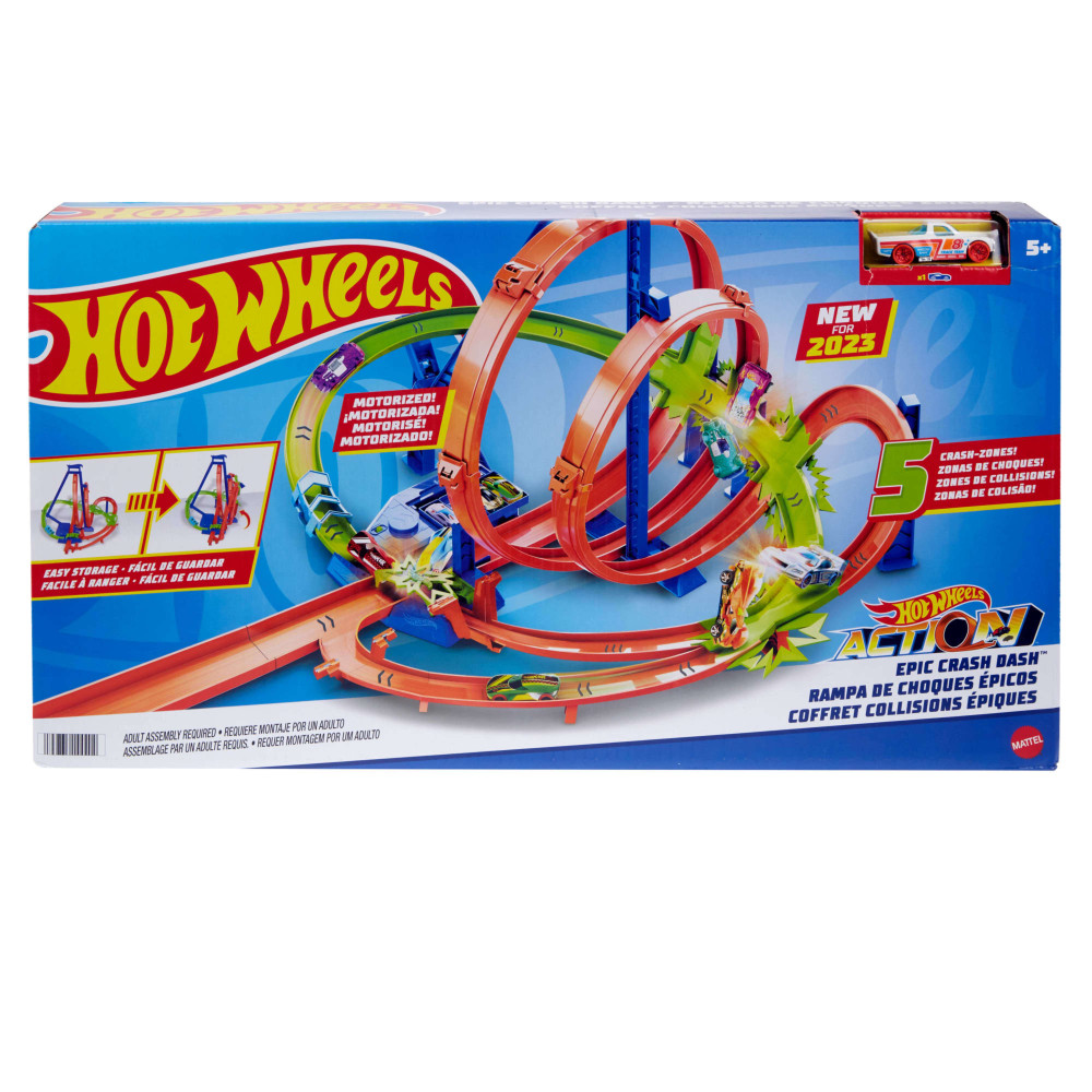 Hot Wheels Hot Wheels Epic Crash Dash Track Set | MTHWHNL97 - Toys & Games - Lebanon