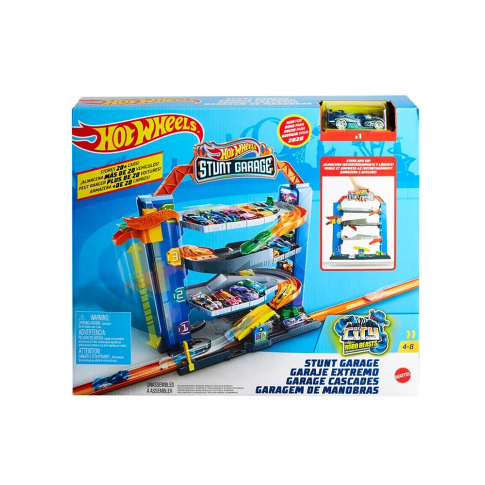 Hot Wheels Hot Wheels Jump & Drop Garage Playset | MTHWGNL70 - Toys & Games - Lebanon