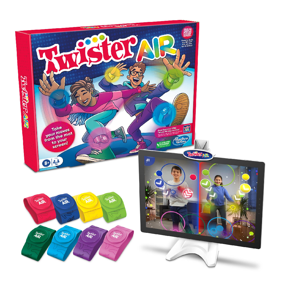 Hasbro Hasbro Twister Air Game AR App Play Game with Wrist and Ankle Bands - French | F8158 - Toys & Games - Lebanon