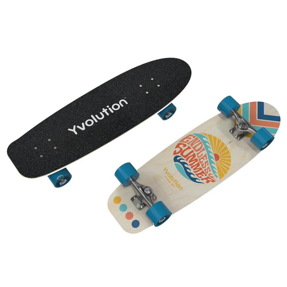 Yvolution Yvolution Cruiser 30" LED Skateboard – White | S52W2 - Toys & Games - Lebanon