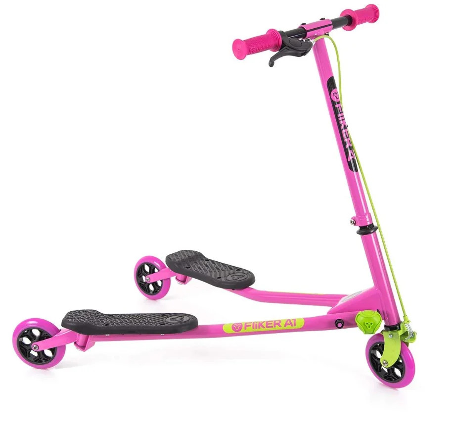 Yvolution Yvolution YFliker A1 Air 2018 Refresh Scooter – Pink/Green | YVLV101055 - Toys & Games - Lebanon