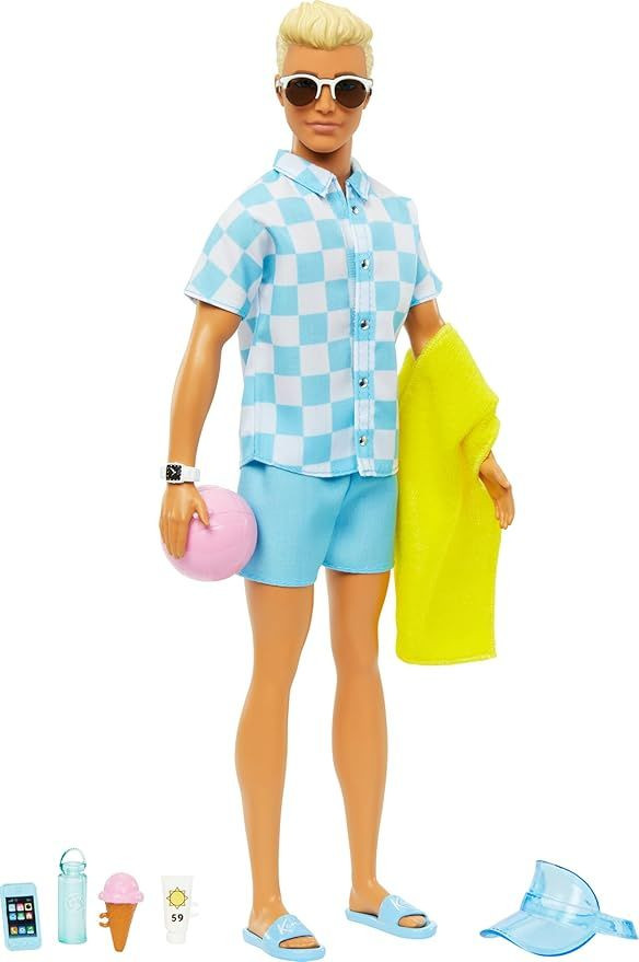 Barbie Barbie Deluxe Ken Beach Doll – Navy Outfit | MTBBHPL74 - Toys & Games - Lebanon