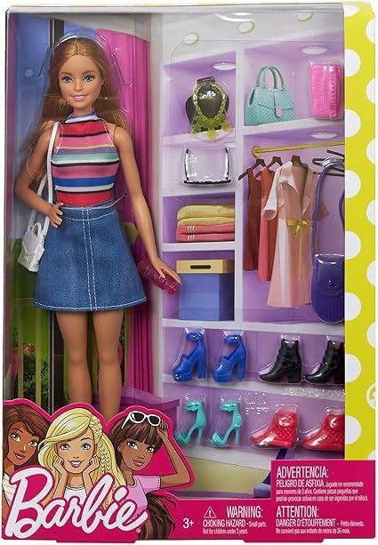 Barbie Barbie Doll with Shoes Accessory Pack | MTBBFVJ42 - Toys & Games - Lebanon